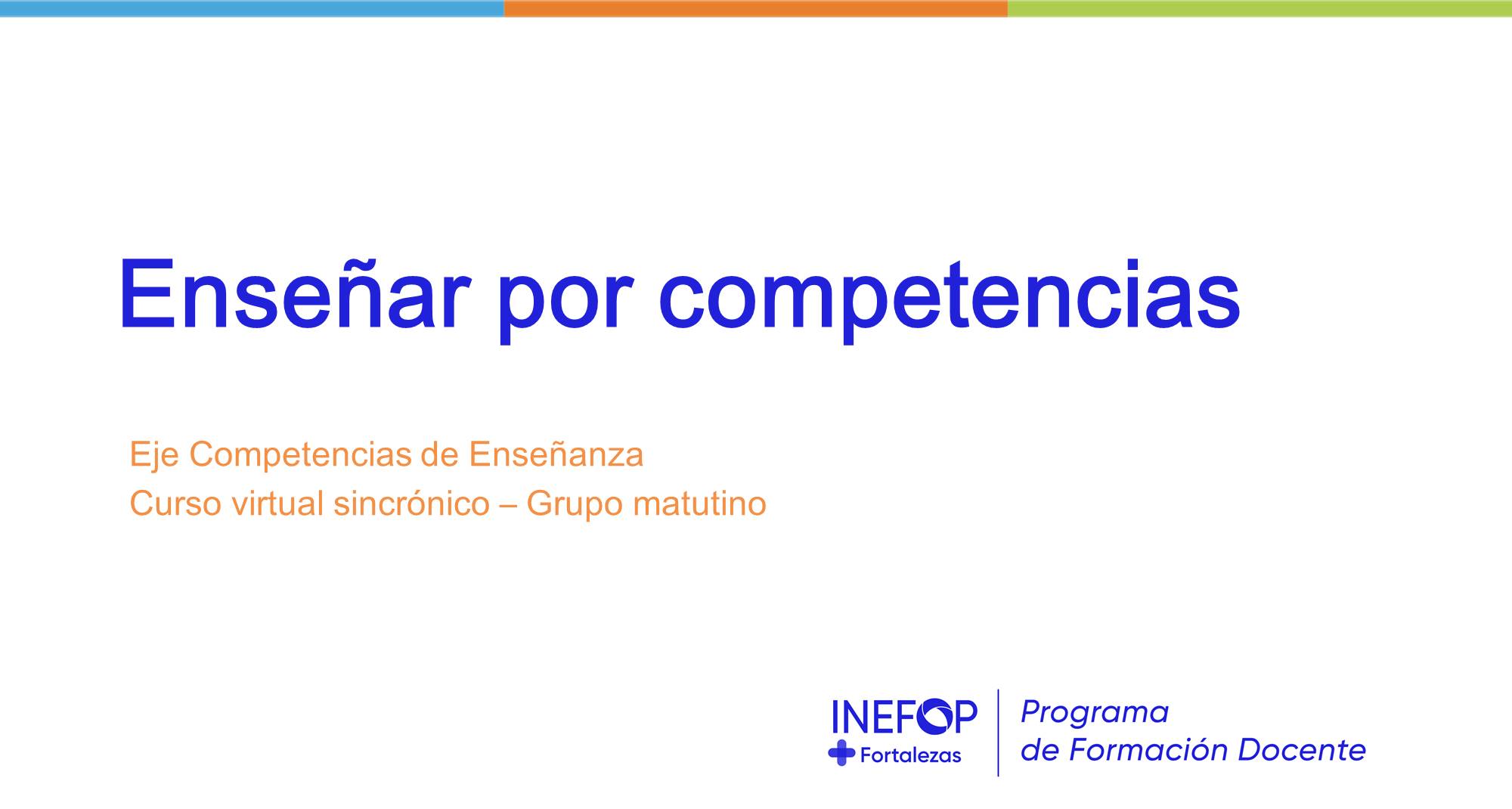 Enseñar por competencias - Gr. Mat. PFD_EPC_GruMat