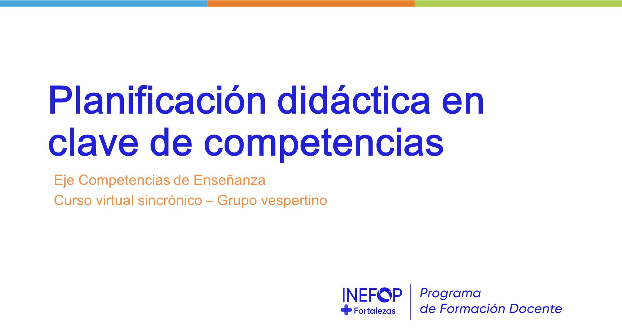 Planificación Didáctica en Clave de Competencias - Gru. Vesp. PFD_PDCC_GruVesp